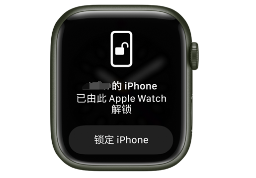 囊谦苹果手机维修分享用 AppleWatch 解锁配备面容 ID 的 iPhone方法 