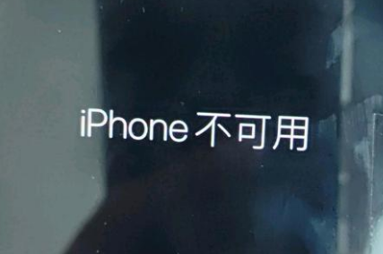 囊谦苹果服务网点分享锁屏界面显示“iPhone 不可用”如何解决 