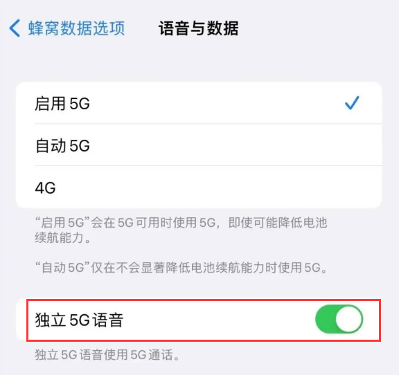 囊谦苹果14维修分享iPhone 14 Pro如何开启VoNR 