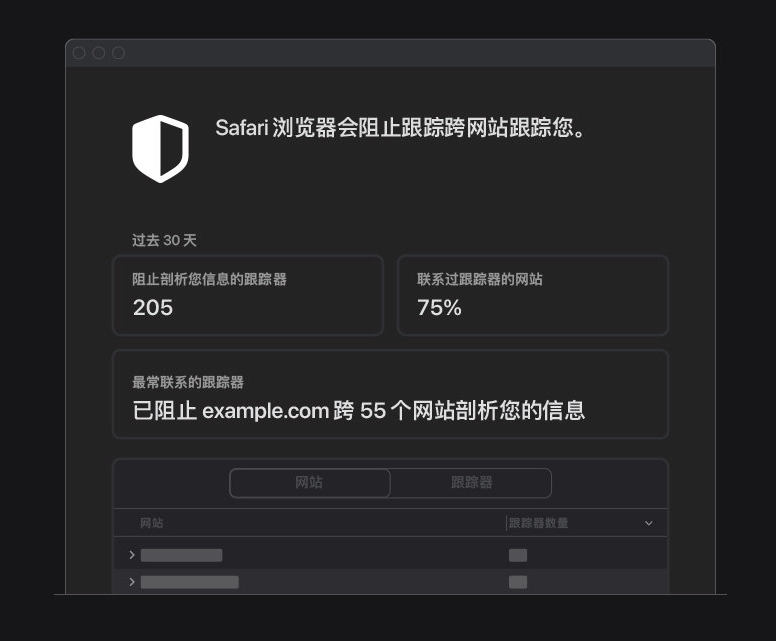 囊谦苹果手机维修分享如何在 Safari 浏览器中查看和打开隐私报告 