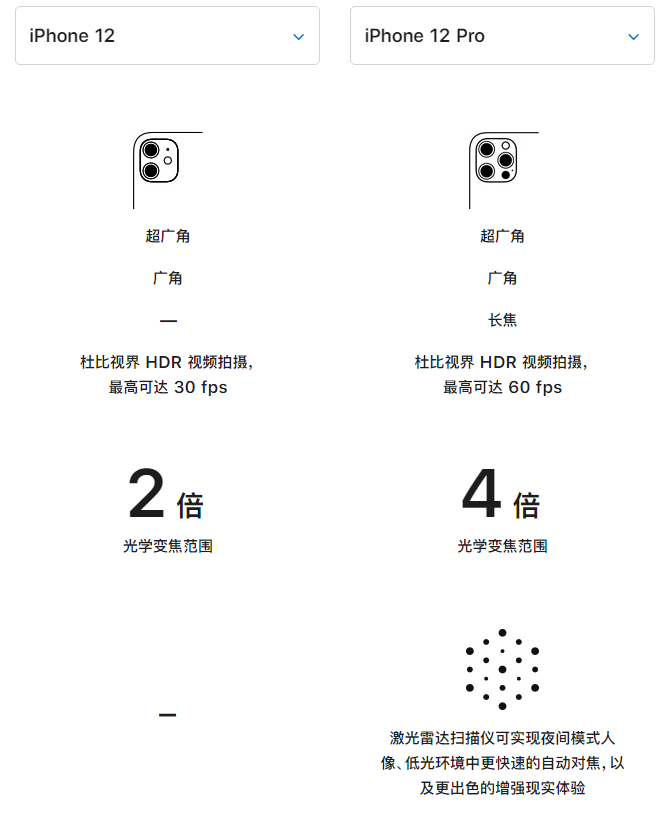 囊谦苹果手机维修分享苹果 iPhone 12 与 iPhone 12 Pro 选哪款 